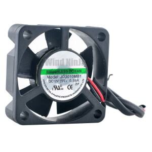 파워 라우터용 듀얼 볼 베어링 마이크로 냉각 선풍기, JD3010MB1, 3cm, DC12V, 0.08A, 6000rpm