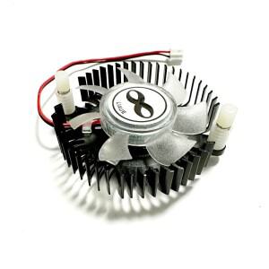 BGA 선풍기 그래픽 카드 브리지 칩 히트 싱크 쿨러, 원형 냉각 2 핀, DC12V, 0.1A, 50mm 직경