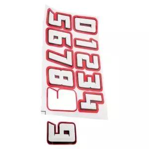 10pcs 디지털 번호 스티커 스포츠 데칼 야구 축구 소프트볼 하키 장식 두꺼운 헬멧