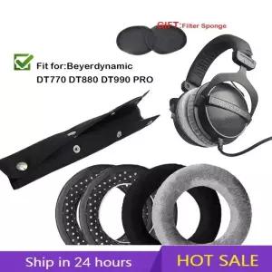 이어캡 이어폰 고무캡 DT770 교체용 이어 패드 쿠션 beyerdynamic DT990 DT880 PRO 헤드폰 게이머 헤드밴드