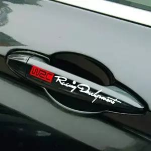 4Pcs 자동차 핸들 스티커 WRC 랠리 레이싱 스트라이프 데칼 비닐 JDM 도어 튜닝 자동 외관 액세서리 장식