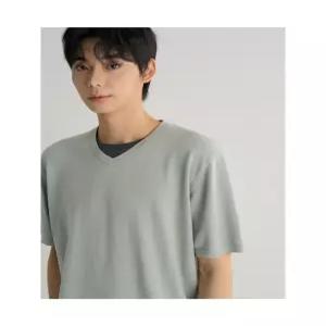 에잇세컨즈 브이넥 레이어드 니트 풀오버 라이트 그린 456751SS1L 6810317