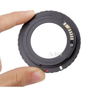 전자 칩 9 AF 컨펌 M42 마운트 어댑터 EOS 5D III 5D3 5D II 5D2 6D 70D 80D 650D 750D 700D