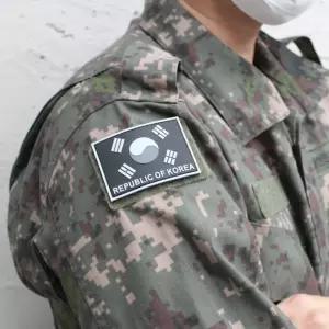 군 야광 고무와펜 검정회색 밀리터리 찍찍이 군장용품 반사 헬스 축구 PVC 패치