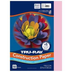 TRU RAY 색종이 9X12인치 분홍색