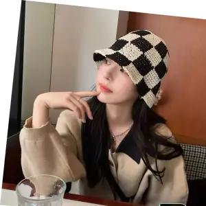 사파리 야상점퍼 모자 체커 니트 아가일 버킷햇 체크 벙거지
