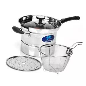 찜냄비 전기찜기 18cm 냄비세트 찜기 국수 키친아트 찜솥 찜통