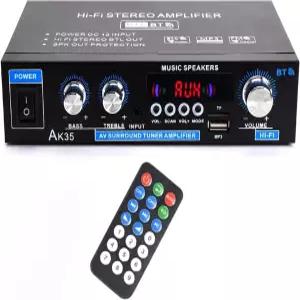 AK35 스테레오 앰프 홈 오디오 블루투스 5.0 최대 200W 2.0채널 미니 자동차 파티용 리시버 USB/TF
