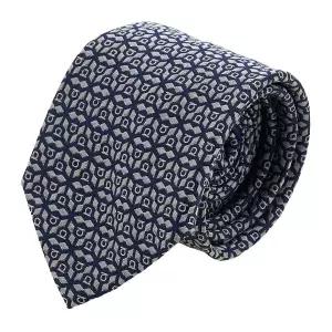 [롯데백화점]페라가모 남성 실크 자카드 타이 35 0943 F NAVY/AVORI 0768437