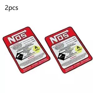2pcs NOS 스티커 자동차 엠 블 럼 병 비닐 데 칼 배지 액세서리 Motobike 자전거 트럭