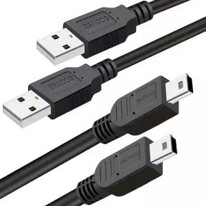 SCOVEE PS3 컨트롤러 충전기 코드 소니 플레이스테이션 3 듀얼쇼크 슬림 이동 무선 게임 리모컨 긴 미니