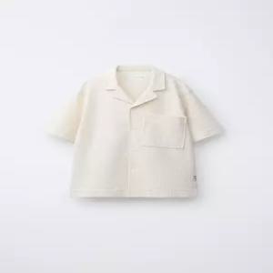 국내배송 ZARA 자라 주니어 키즈 텍스처 러스틱 셔츠 크림 3183405712 2132973