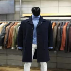 이태리직수입 소프트울블랜드 네이비롱코트 f-acoat53na