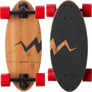 eggboards 미니 롱보드 The Original 성인 대나무 목재 크루저 스케이트보드