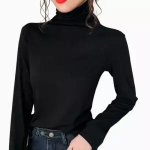 스터닝팩토리 여성용 우먼 반폴라티목폴라티 모던 반목티 반목폴라 목폴라티셔츠 터틀넥 탑 반폴라티