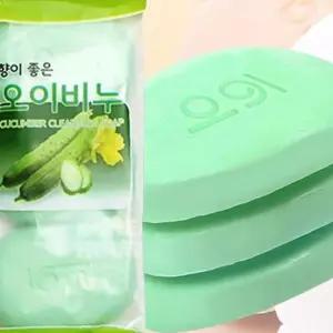유어샵 미용 세수비누 오이 클렌 3P세트 향기좋은 세안 단단한