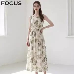 포커스 야자수 스모킹 나시 원피스 VF6M1OP37611393227