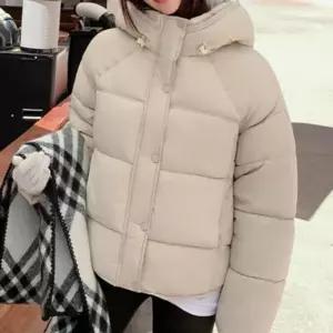 [라일리여성의류] Rly 반목 숏패딩 가볍고 베이직한 단색 보온 여성 점