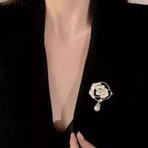 플라워 큐빅 진주 정장 한복 브로치 5종 LM-0730