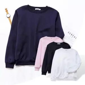 여자 루즈핏 맨투맨 티셔츠 봄 무지 데일리 빅사이즈