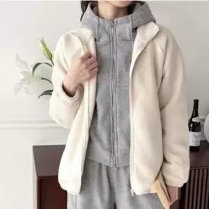 스터닝팩토리 걸스 윈터뽀글이 데일리 보아 집업자켓 아우터 롱셔츠 칼라 아우터 겨울 집업