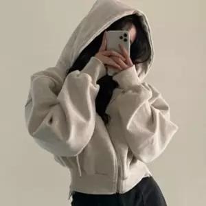 스터닝팩토리 여자 데일리 후디여유핏 머스트해브 기모안감 겨울철 크롭핏 후드스웨트 집업후드