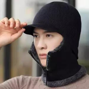 스포츠 넥워머 바라클라바 남성 겨울모자 니트 방한모 지퍼형