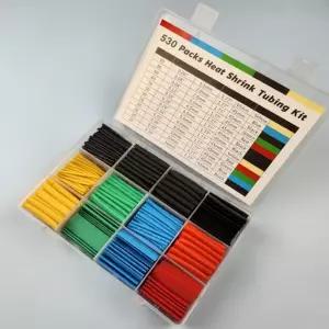 전선 열수축튜브 절연 납땜 케이블 슬리브 세트 530pcs