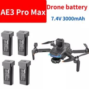 AE3 PRO MAX 드론 액세서리용 7.4V 3000mAh 배터리