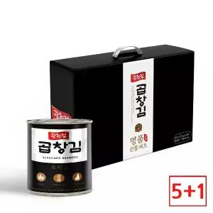 [5+1] 광천김 곱창김 캔김 30g x 6캔 선물세트 / 명절선물 김 선물