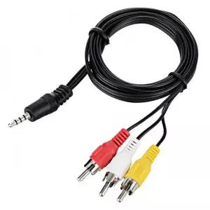 3.5 스테레오 3RCA 4극 케이블 음향 RCA/마이크/변환/젠더/스피커선/CCTV/커넥터/스피커/이어폰/오디오/TV