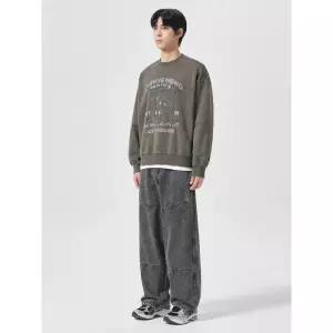 에잇세컨즈 스톤워싱 절개 데님 팬츠 애쉬 264X21DP84 4542517