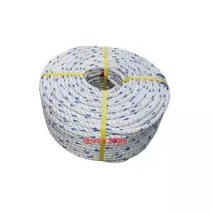 PP 안전 로프 빨래줄 밧줄 등산 8mm x 200m 6.2kg/타프/용품/선박용/클라이밍/레펠/암벽/아웃도어/등산로
