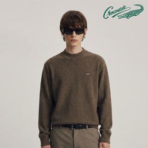 크로커다일남성 사선 조직 하프 터틀 니트 CDAABTP9792