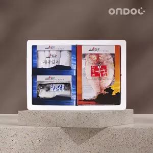 [온도씨]제주 수산물 실속선물세트 모듬 3호 (은갈치 대 1미/삼치살 대 1팩/옥돔 대 2미/총1kg내외)