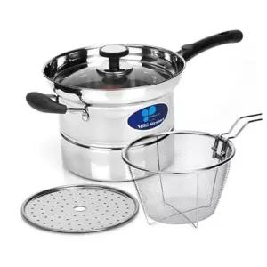 국수찜냄비 키친아트 찜냄비 국수 찜기 찜솥 찜통 냄비세트 18cm