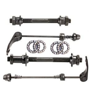 1세트 MTB 자전거 차축 전면 후면 퀵 릴리스 꼬치 도구 25mm 1/4 허브 베어링 6 7 8 속도 범용 부품