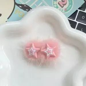 트렌디한 미니멀리스트 스타일 별 모양 헤어 클립 장식 액세서리 BB 헤어핀 헤드드레스 달콤하고 푹신한