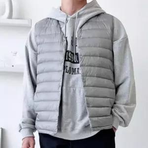 누빔 경량 베스트 패딩 조끼 남성패딩 오리털 덕다운