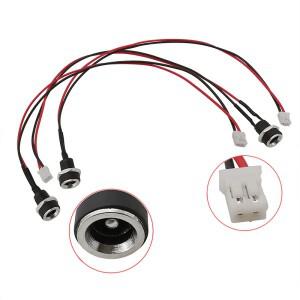 DC-022B 5.5x2.1mm DC 전원 암 잭 소켓 패널 마운트 어댑터 JST PH 2.0mm 피치 2 핀 플러그 와이어 케이블