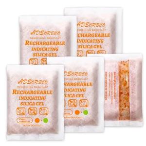 ADSorbco 실리카겔 건조제 100g 5팩 재사용 가능 색상변화형
