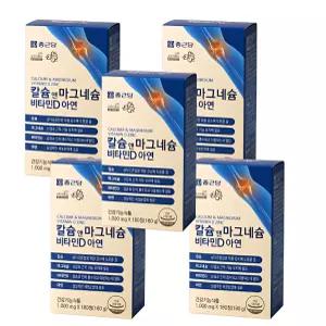 [종근당건강] 칼슘 앤 마그네슘 비타민D 아연 1000mg 180정
