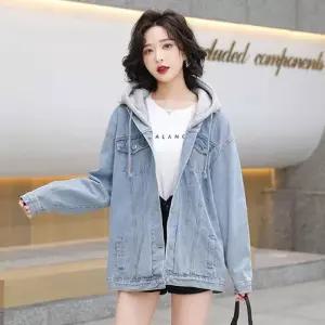 [라일리여성의류] Rly FL02300 후드분리 후드청자켓 데님자켓 남녀