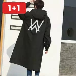 EVA 우의 레인코트 모자 부착 반사 띠 라이더 우의