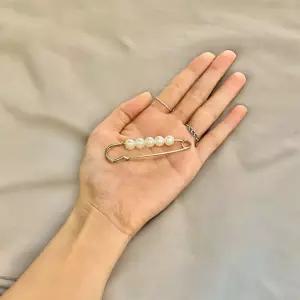수예 부자재 6.4cm 진주 핀 장식