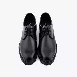 마이애미프로젝트 MF 0191 아르데코 소가죽 3홀 더비 구두 밴타블랙 - BLACK