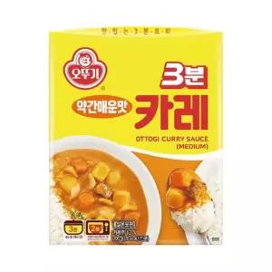 오뚜기 3분 카레 약간매운맛 200g 24개입