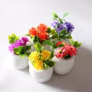 납골당조화 미니화분 5p 1세트 봉안당 꽃화분 납골당꽃 꾸미기 꽃장식 화병