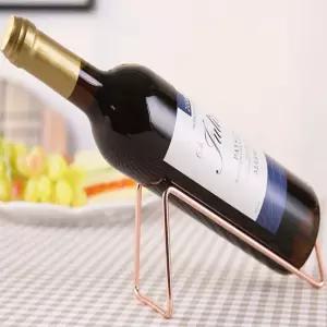 와인병 거치대 받침대 철제 메탈 샴페인 랙 로즈골드 홀더 꽂이 보관 소품 진열대