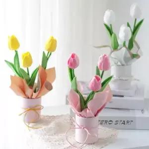 4pcs 미니 라운드 꽃 상자 선물 포장지 보관 웨딩 생일 파티 꽃집 꽃다발 꽃병 포장 버킷 용품